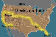 Geeks on Tour travels 2007