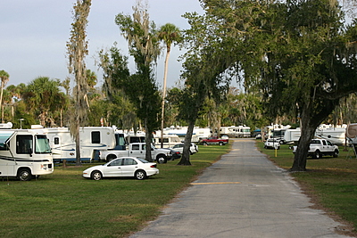 Peace River Campground in January